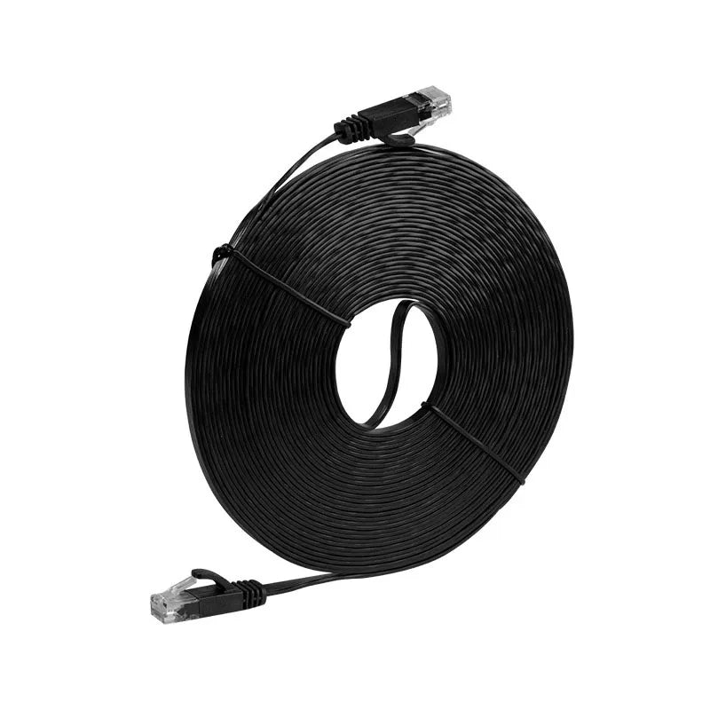 Cat 6 Flat Ethernet Cable – High-Speed LAN Network Cable for Laptop, Router, PS5, Xbox, PC, Modem (0.3m–30m)