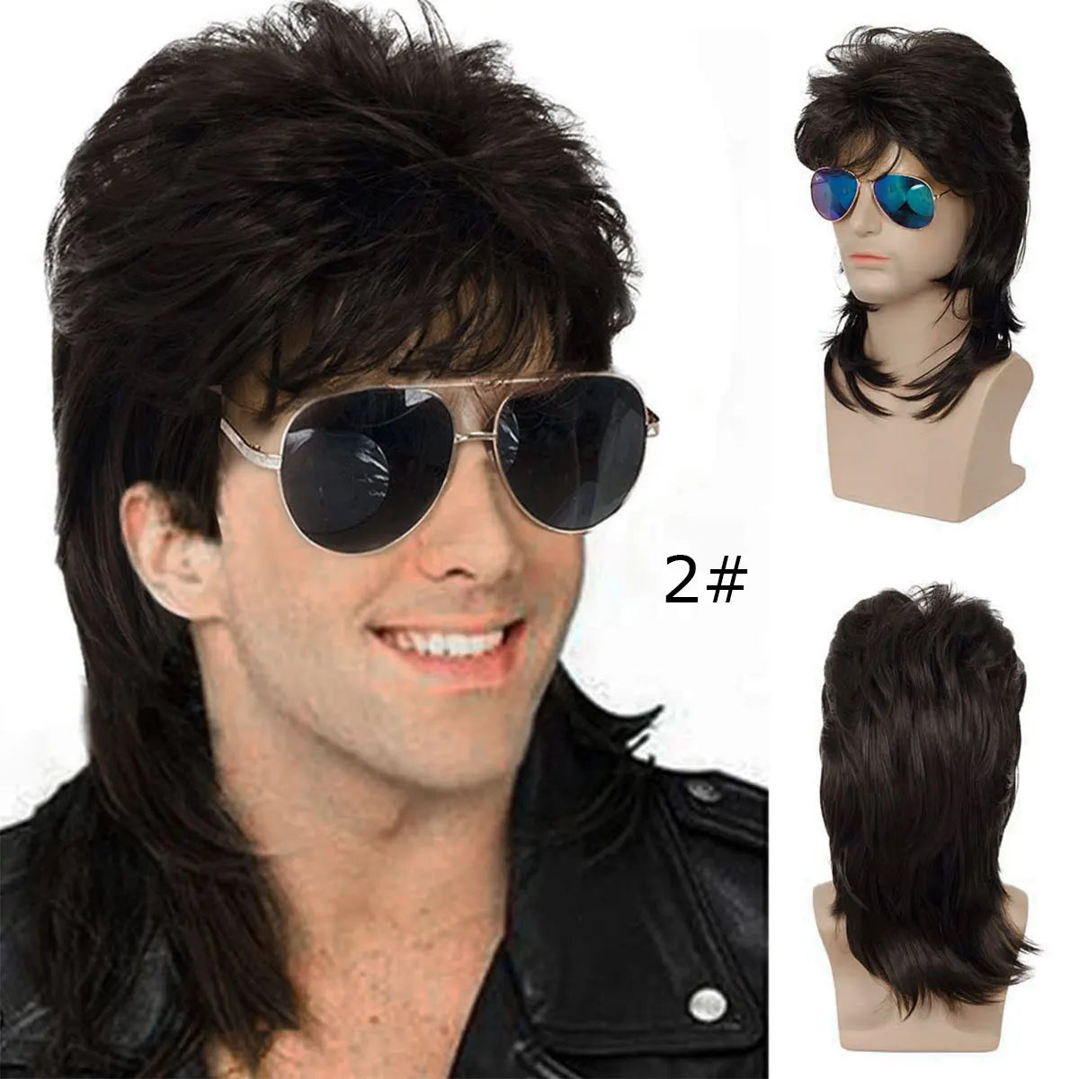 Men's Mullet Wig | 70s 80s Retro Costume & Cosplay Wig