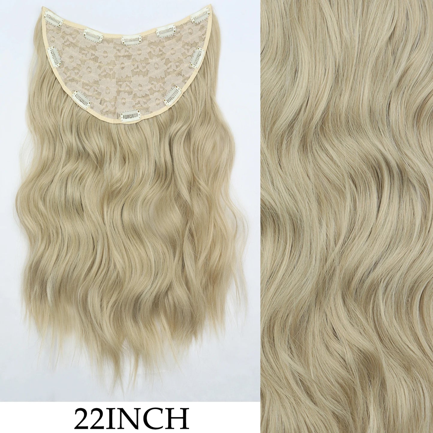 7Pcs Clip-in Hair Extensions | 24 Inch Straight | 60 Colors | Heat Resistant Fiber