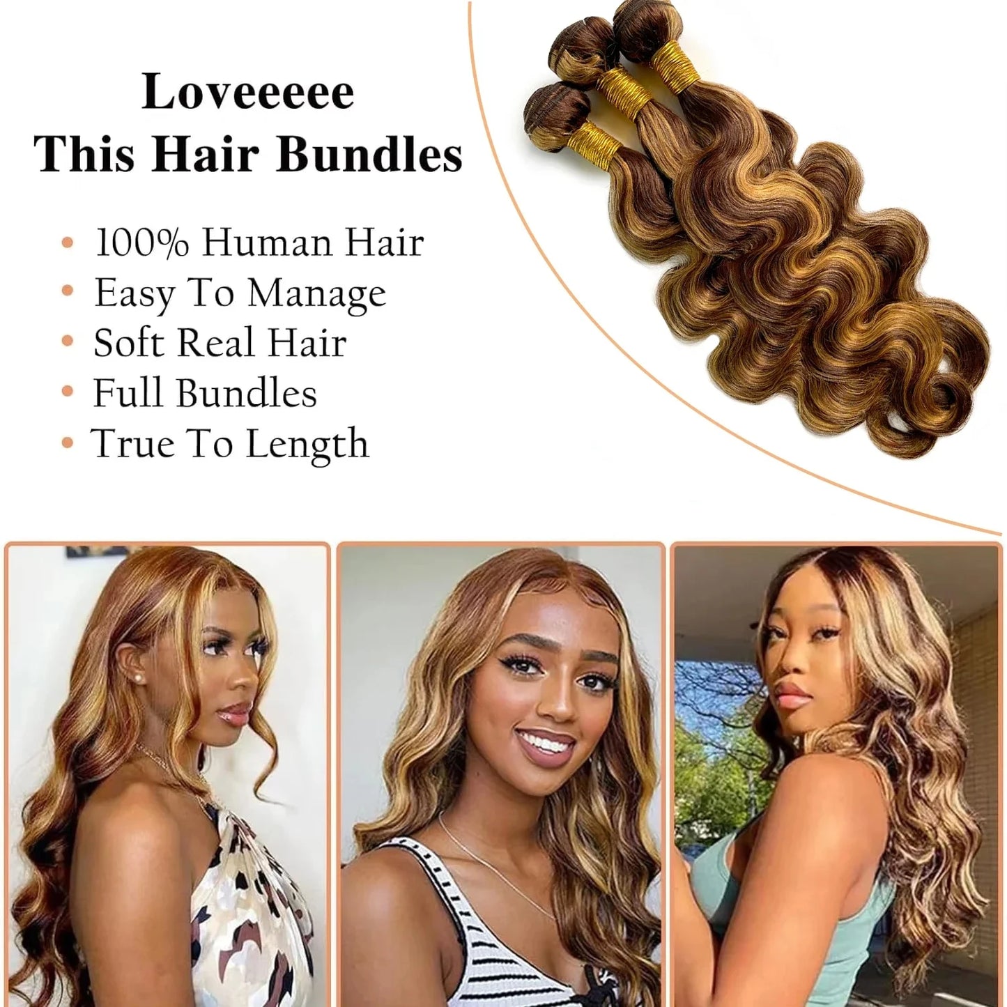 Body Wave Hair Bundles | 100% Brazilian Virgin Human Hair | 14A & 16A Grade