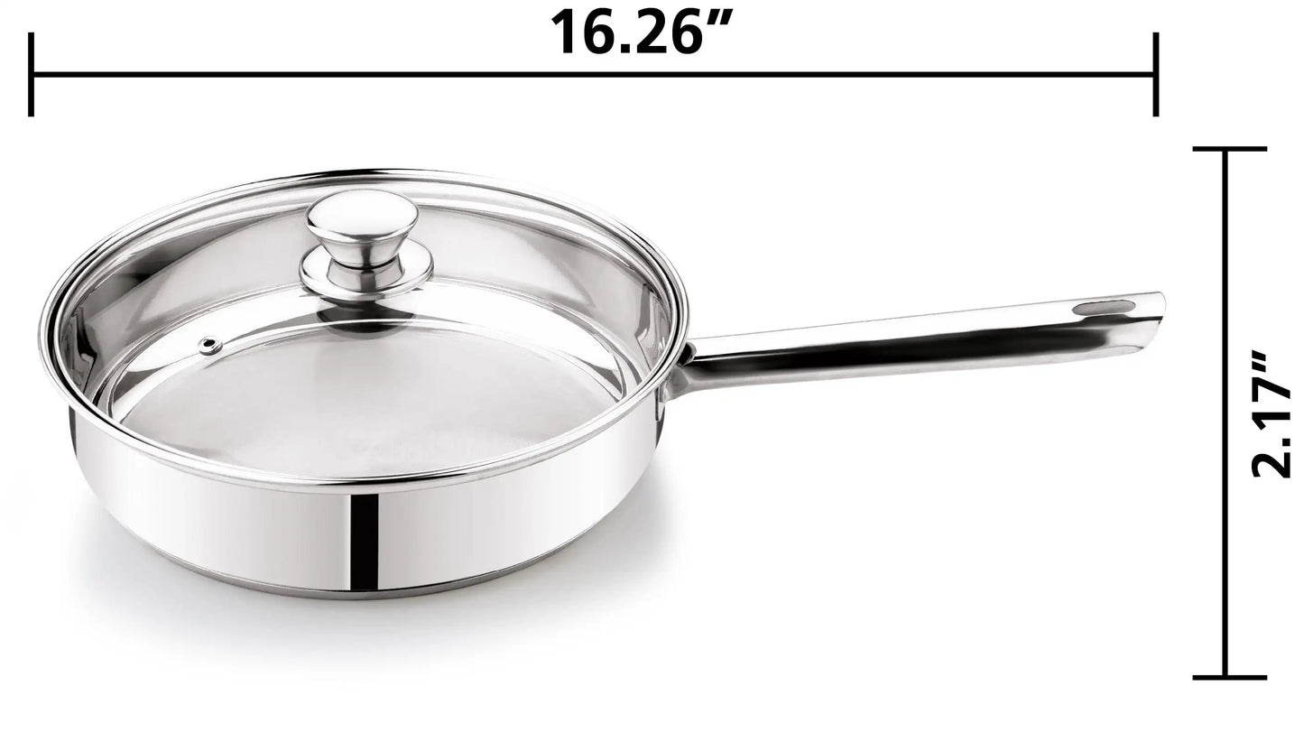 10-Piece Stainless Steel Nonstick Cookware Set – Durable & Stylish for Everyday Cooking
