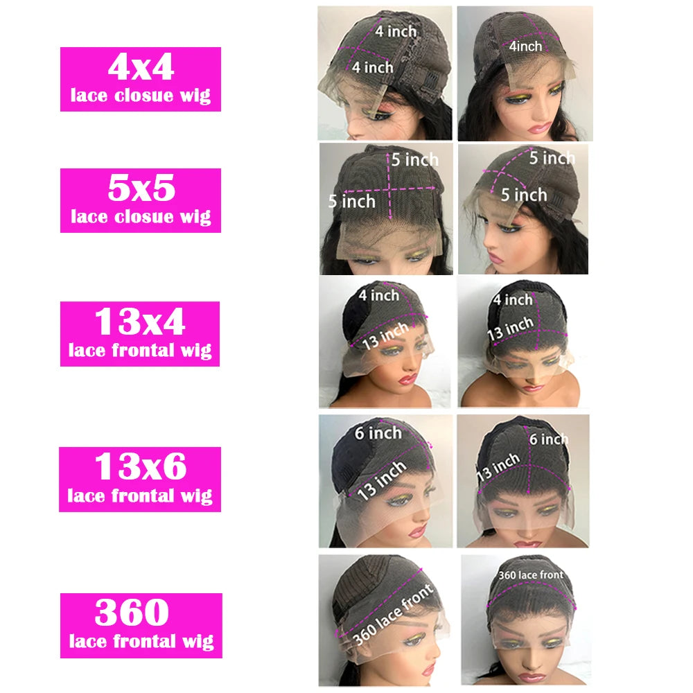 Body Wave HD Lace Front Wig | 13x4 / 13x6 / 360 Lace | 100% Human Hair | Natural Black