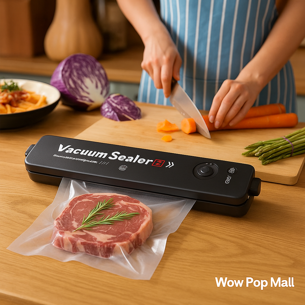 Automatic Vacuum Sealing Machine – Compact Food Preservation & Plastic Bag Sealer