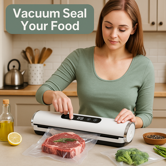 Multi-Mode Electric Food Vacuum Sealer Machine | Freshness Lock for Meat, Vegetables & Sous Vide – 30cm Seal Length