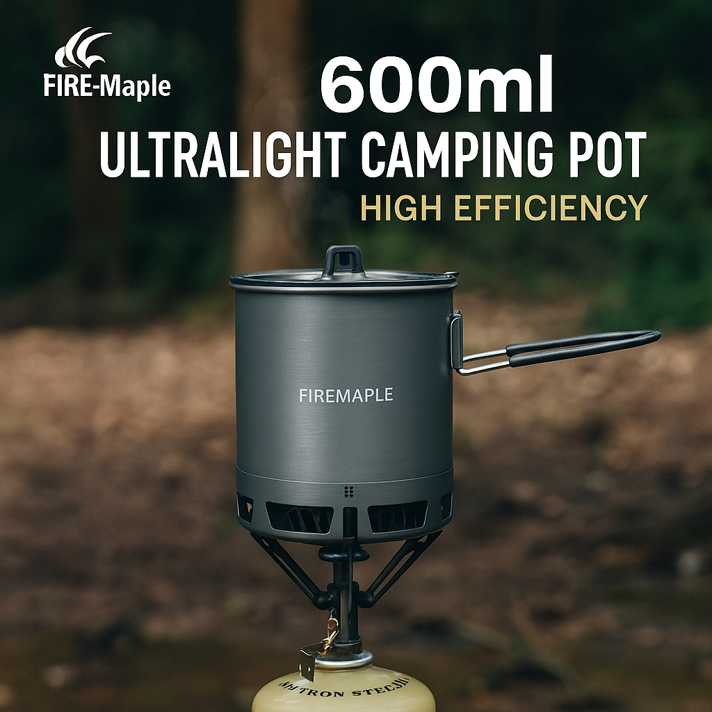 Fire-Maple G3 Petrel Ultralight Camping Pot – 600ml Lightweight Aluminum Alloy Cookware for Outdoor Hiking, Backpacking & Travel