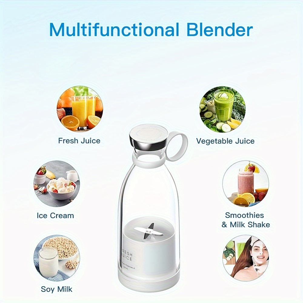 Portable Mini Electric Fruit Blender – On-the-Go Smoothies Made Easy