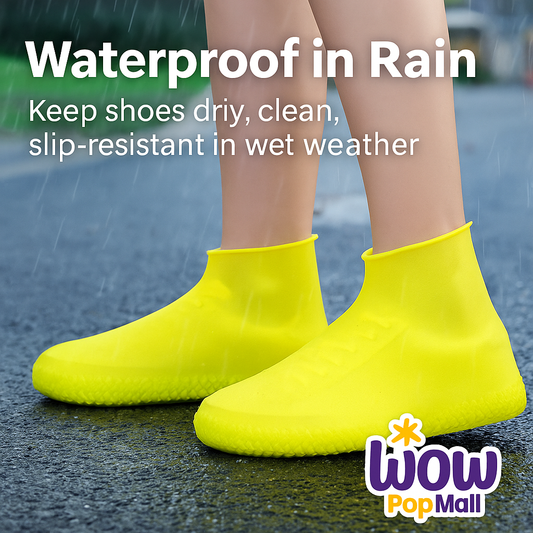 Silicone Waterproof Shoe Covers – Anti-Slip Reusable Rain Boots for Outdoor Protection