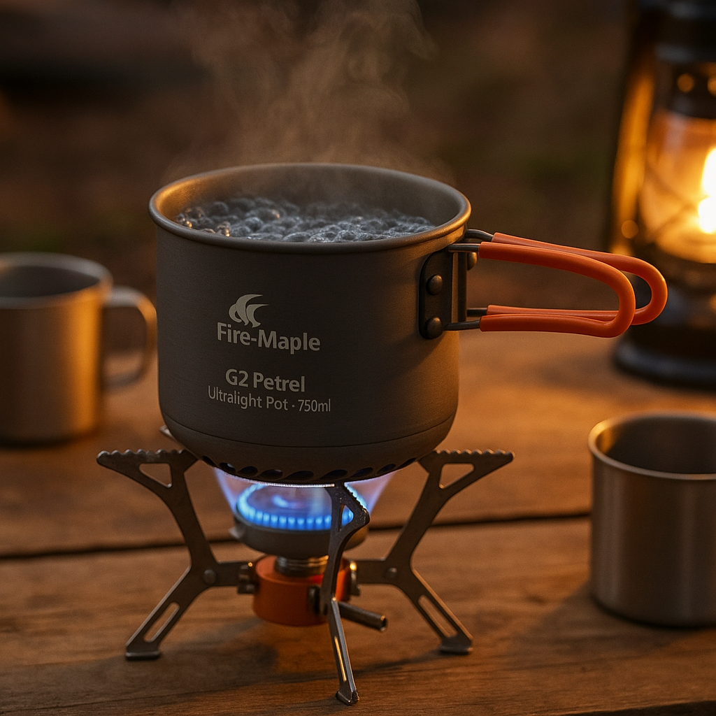 Fire-Maple G2 Petrel Ultralight Camping Pot | 750ml Aluminum Alloy Outdoor Heat Exchanger Cookware
