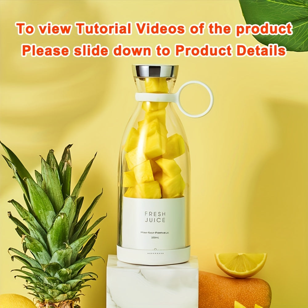 Portable Mini Electric Fruit Blender – On-the-Go Smoothies Made Easy