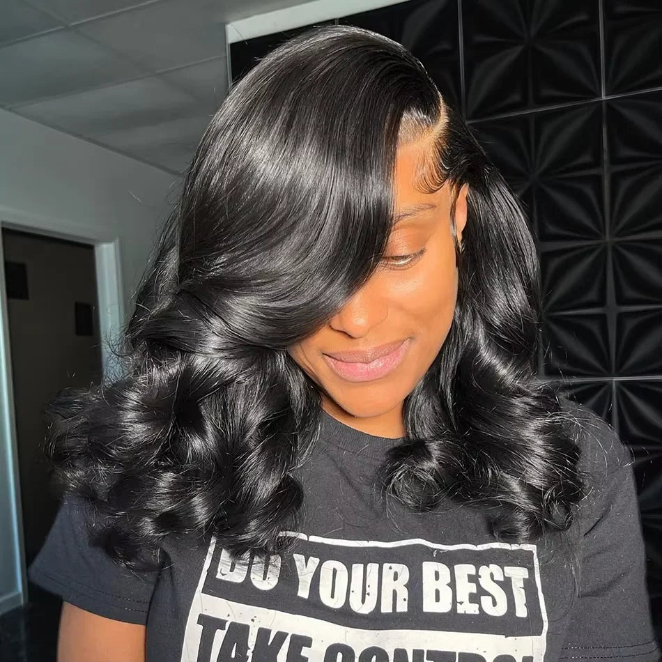 250% Density Body Wave HD Lace Frontal Bob Wig (13x4) – Glueless Brazilian Remy Human Hair
