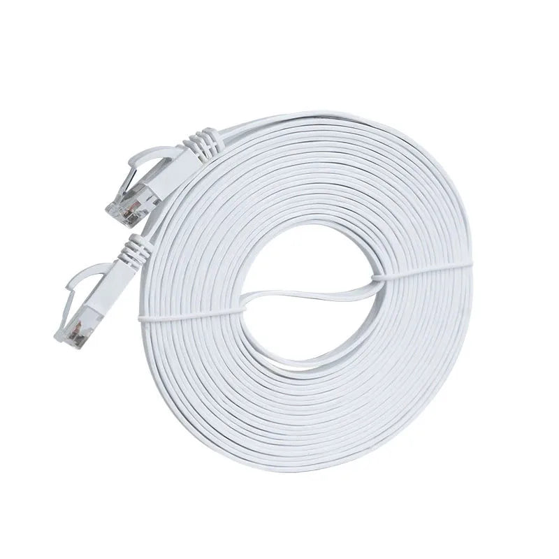 Cat 6 Flat Ethernet Cable – High-Speed LAN Network Cable for Laptop, Router, PS5, Xbox, PC, Modem (0.3m–30m)