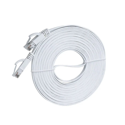 Cat 6 Flat Ethernet Cable – High-Speed LAN Network Cable for Laptop, Router, PS5, Xbox, PC, Modem (0.3m–30m)