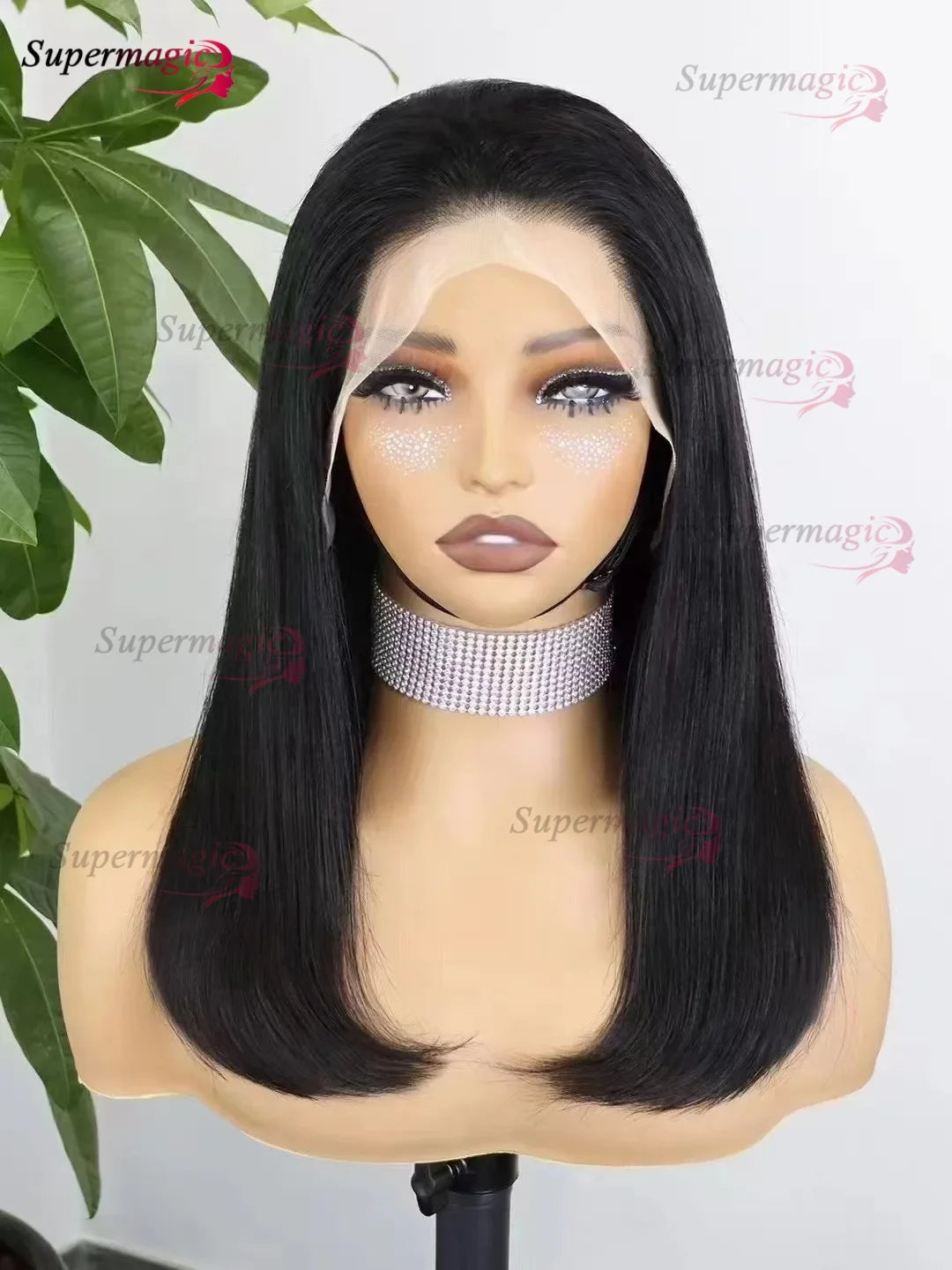 300% Density 13x4 Transparent Lace Frontal Straight Bob Wig – Raw Vietnamese Human Hair Wig for Women