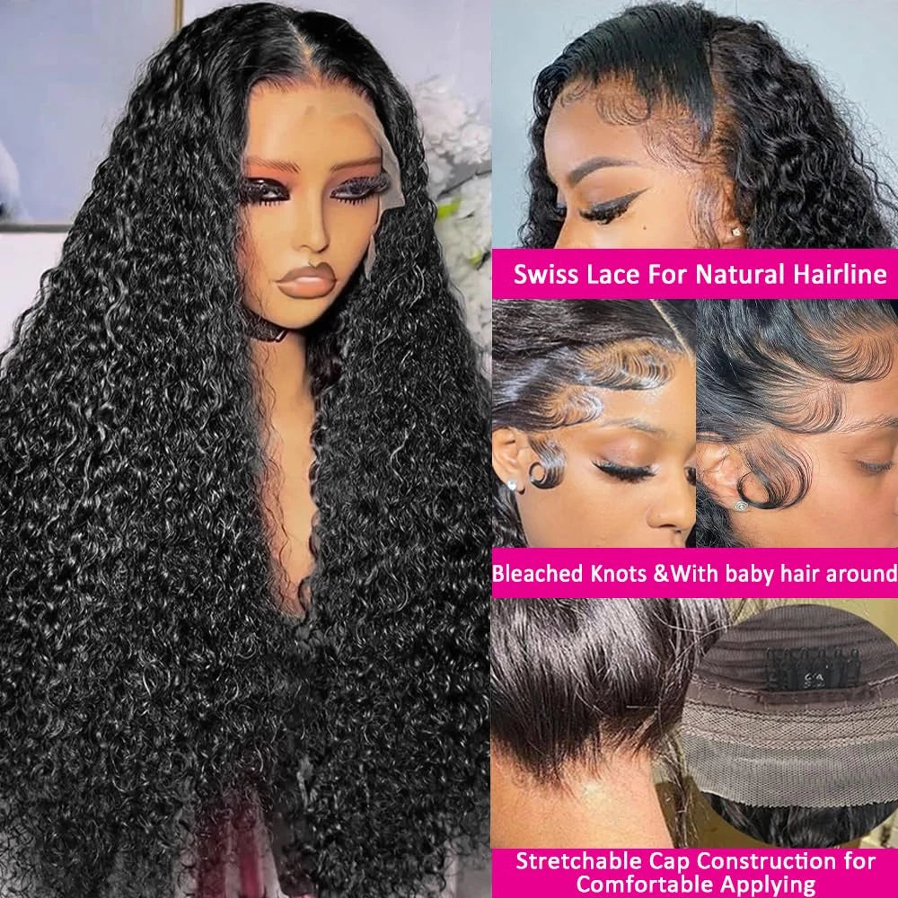 12A Kinky Curly HD Transparent Lace Front Wig 13x4/13x6 – 100% Brazilian Human Hair