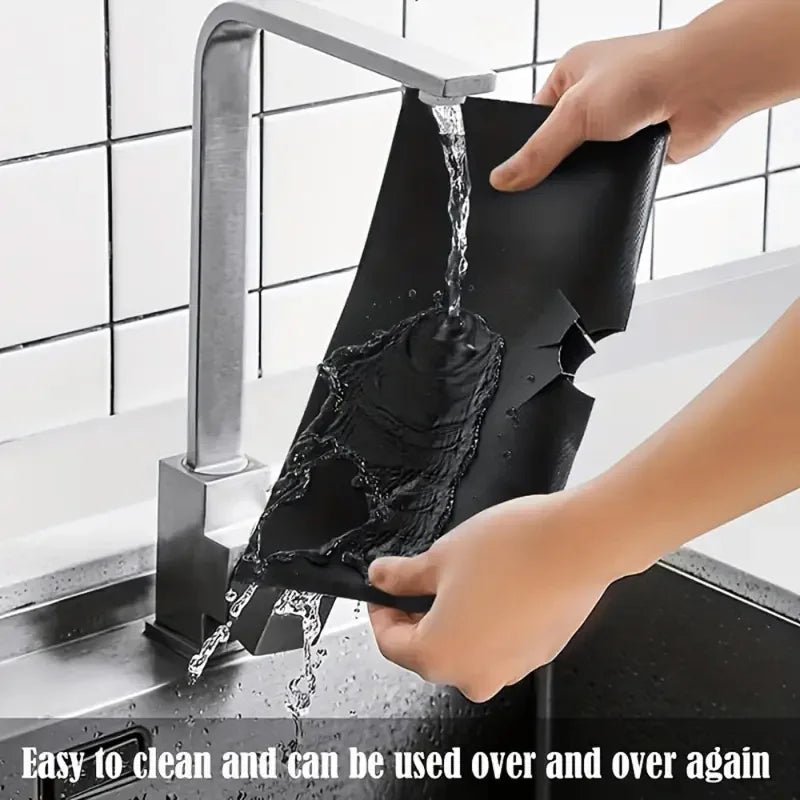 Stove Splatter Guard – Non-Stick Gas Range Protector Mat, Heat-Resistant Cooktop Liner for Easy Cleaning