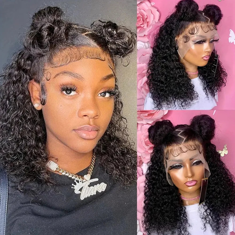 12A Kinky Curly HD Transparent Lace Front Wig 13x4/13x6 – 100% Brazilian Human Hair