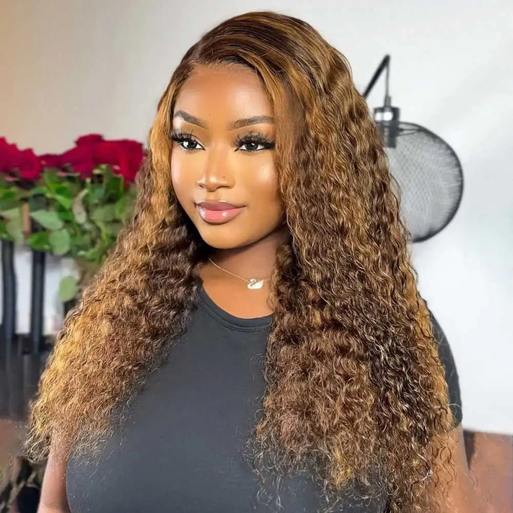 Invisi Strap 360 Full HD Lace Frontal Wig – 30" Deep Wave (250 Density) Chocolate Brown Brazilian Remy Human Hair