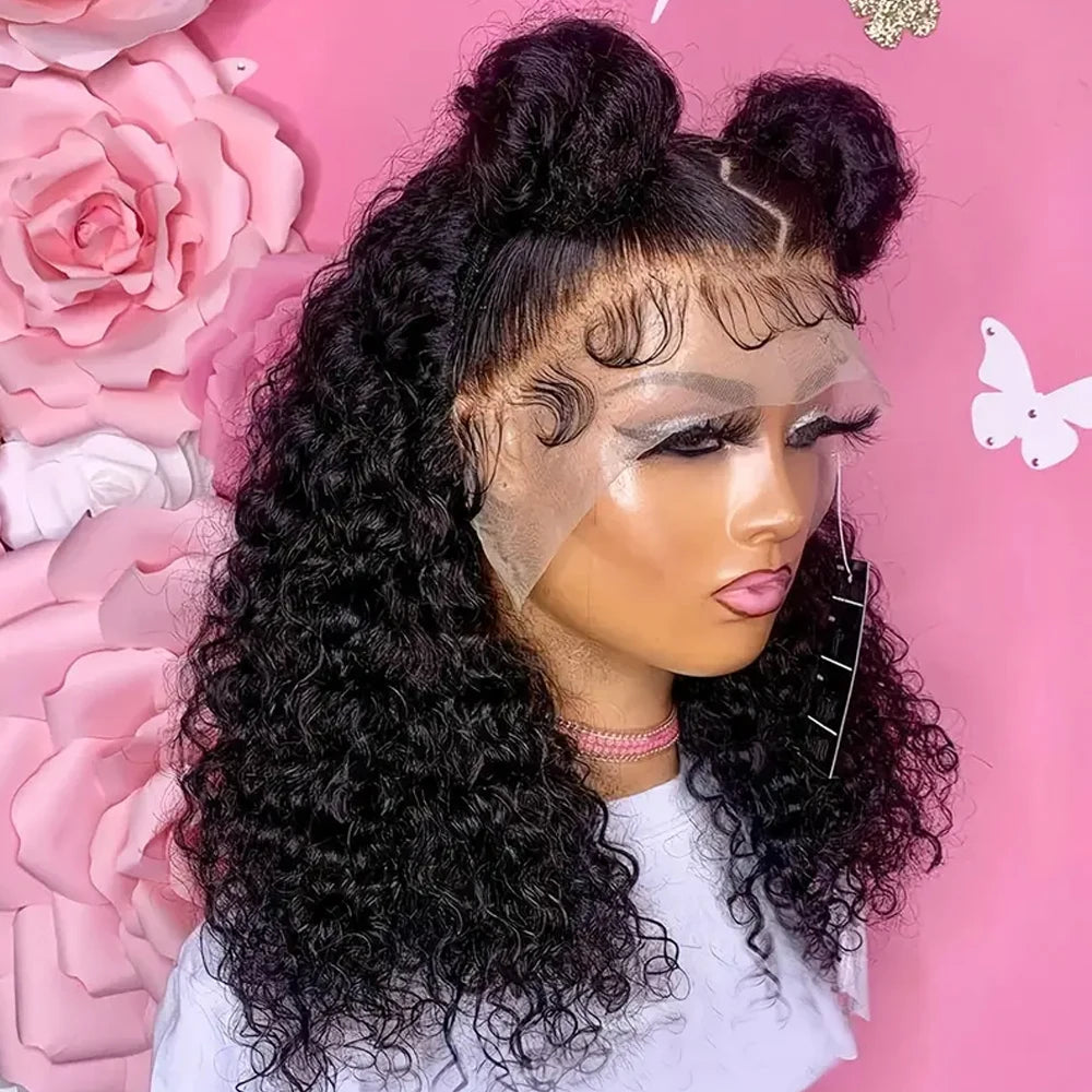 12A Kinky Curly HD Transparent Lace Front Wig 13x4/13x6 – 100% Brazilian Human Hair
