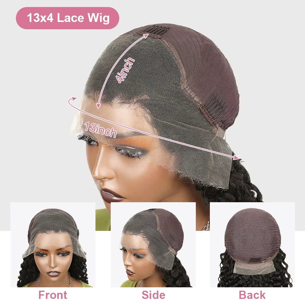 250% Density Body Wave HD Lace Frontal Bob Wig (13x4) – Glueless Brazilian Remy Human Hair