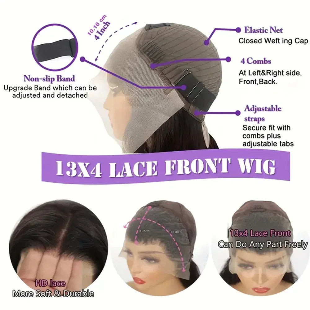 12A Kinky Curly HD Transparent Lace Front Wig 13x4/13x6 – 100% Brazilian Human Hair