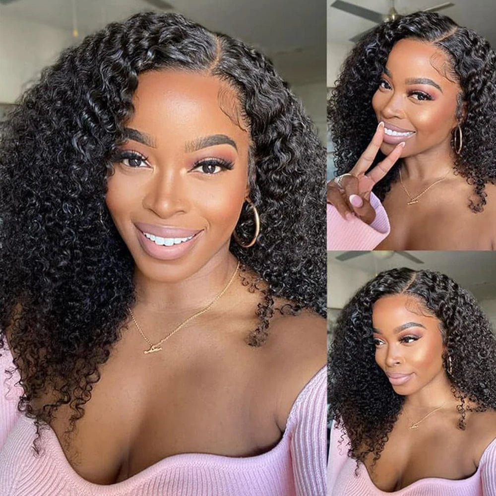 12A Kinky Curly HD Transparent Lace Front Wig 13x4/13x6 – 100% Brazilian Human Hair