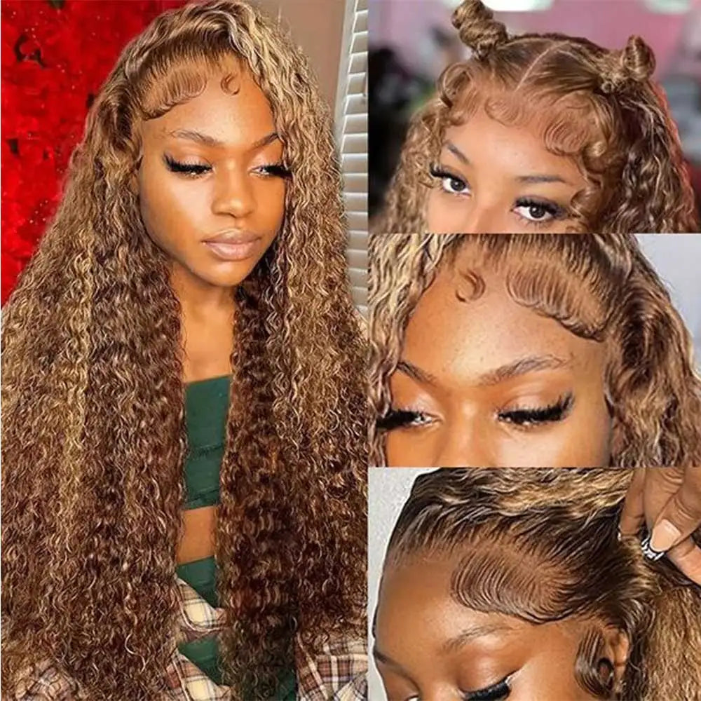 Invisi Strap 360 Full HD Lace Frontal Wig – 30" Deep Wave (250 Density) Chocolate Brown Brazilian Remy Human Hair