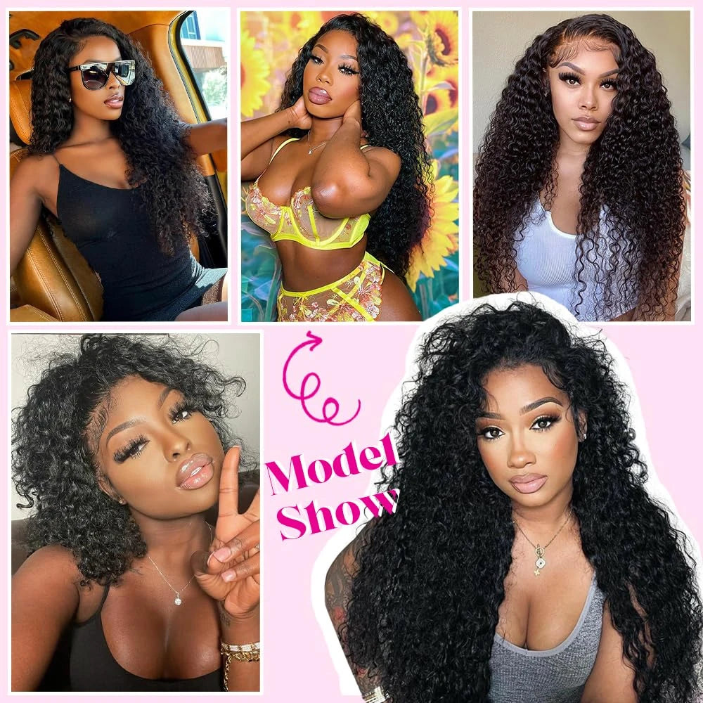 12A Kinky Curly HD Transparent Lace Front Wig 13x4/13x6 – 100% Brazilian Human Hair