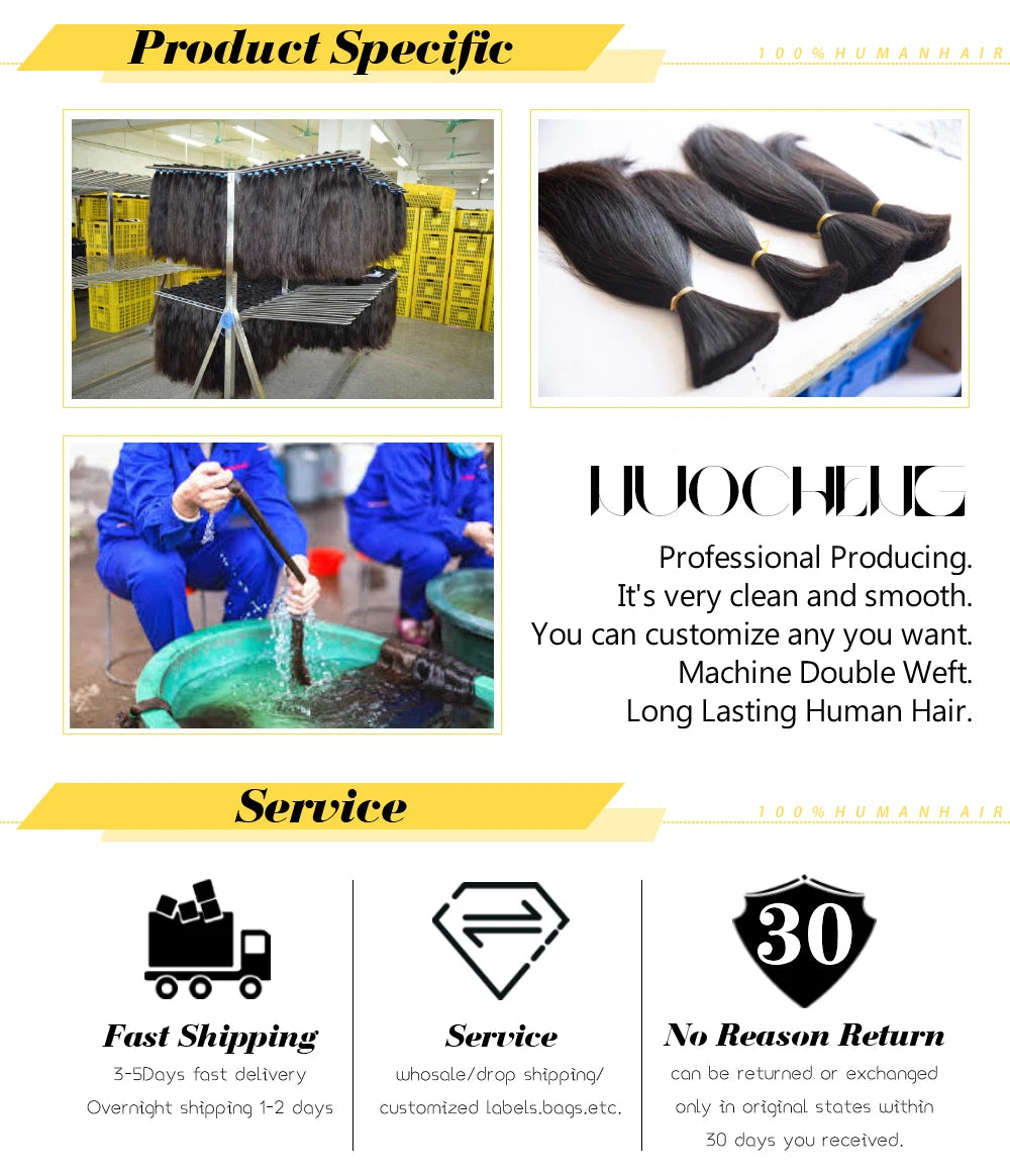 30# Chocolate Brown Deep Wave Bulk Human Hair (100g, 2 Bundles) – Brazilian Remy for Boho Braids (14–24")