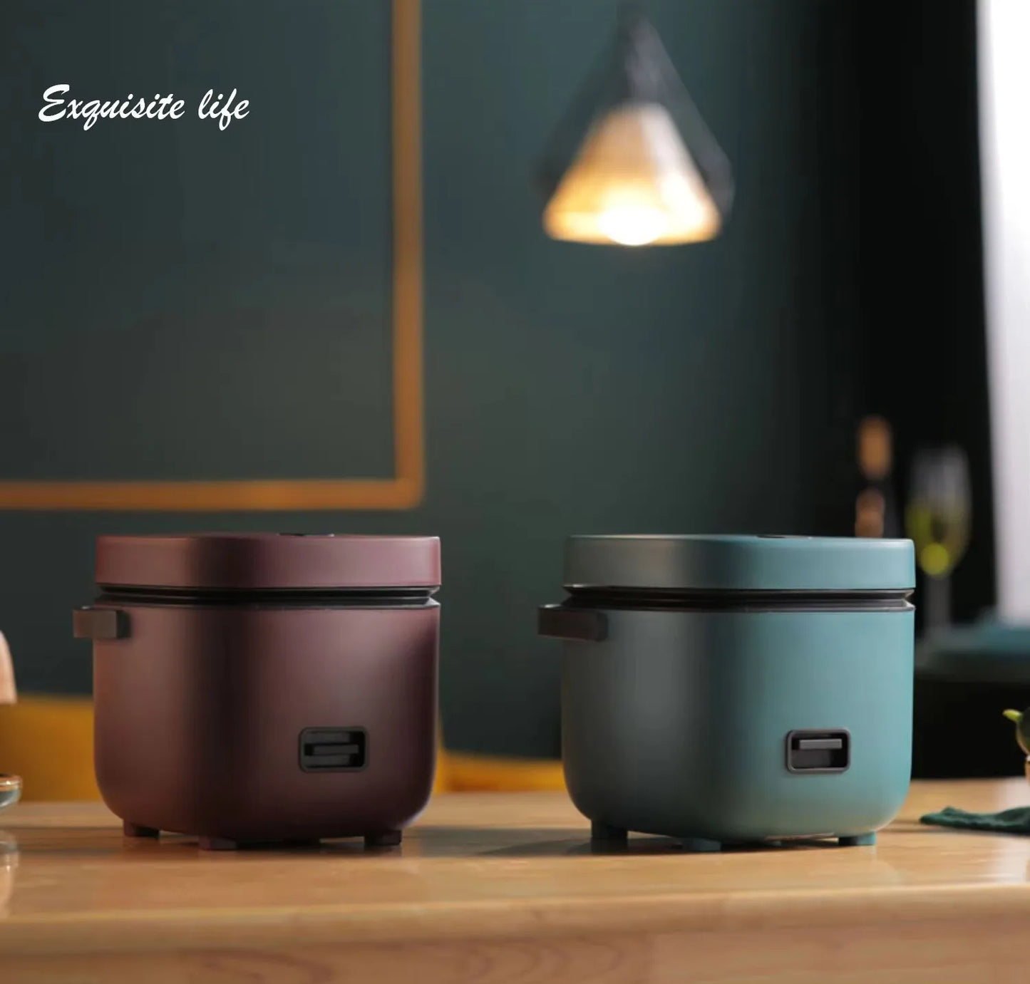 Mini Rice Cooker 1.2L – Compact Electric Steamer for 1–2 People