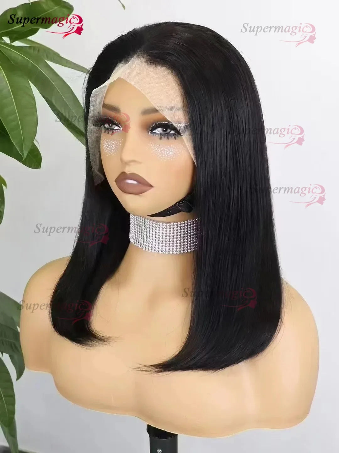 300% Density 13x4 Transparent Lace Frontal Straight Bob Wig – Raw Vietnamese Human Hair Wig for Women