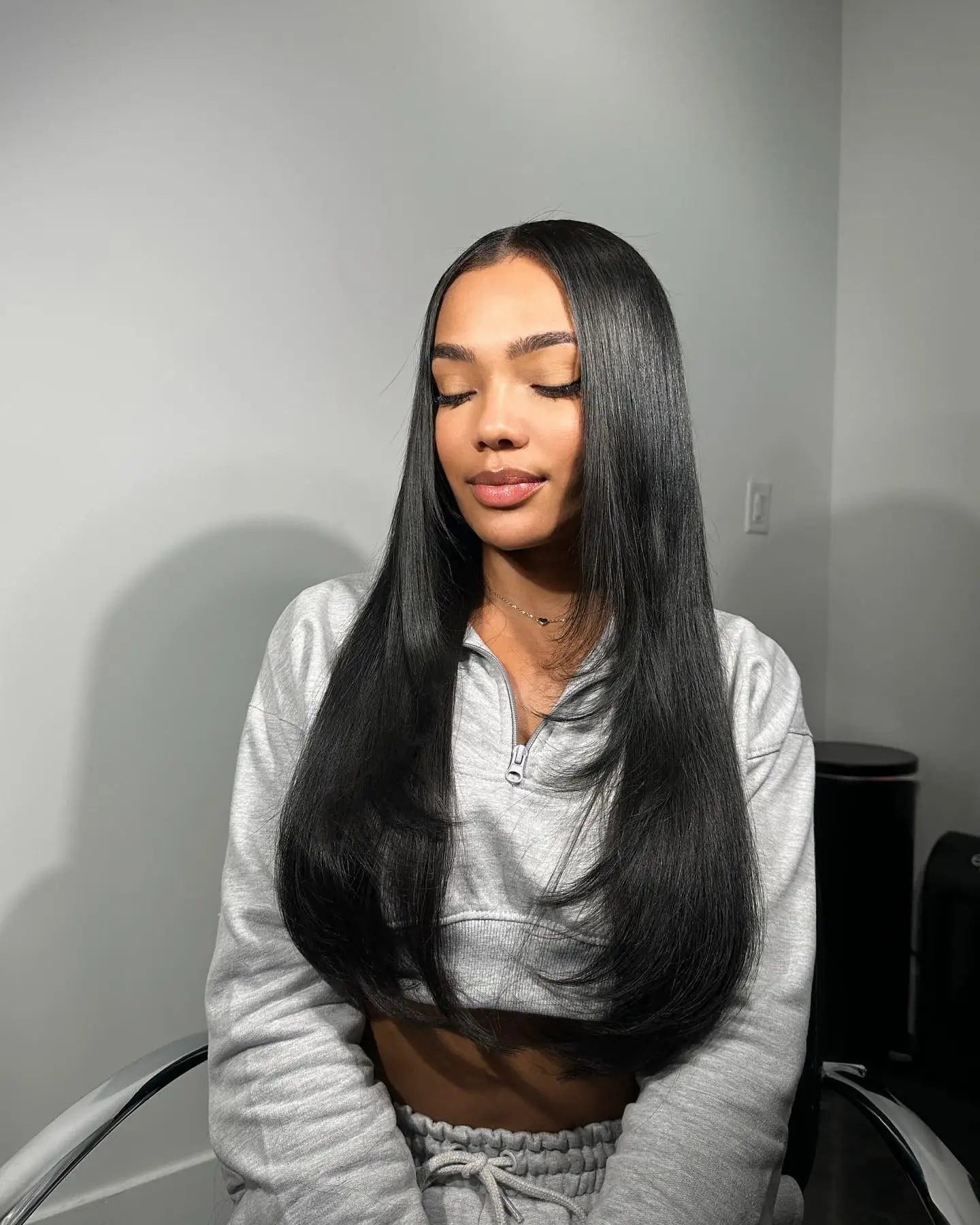 40" Bone Straight Glueless HD Lace Front Wig (13x6) | 100% Remy Brazilian Human Hair | Pre-Cut No-Glue