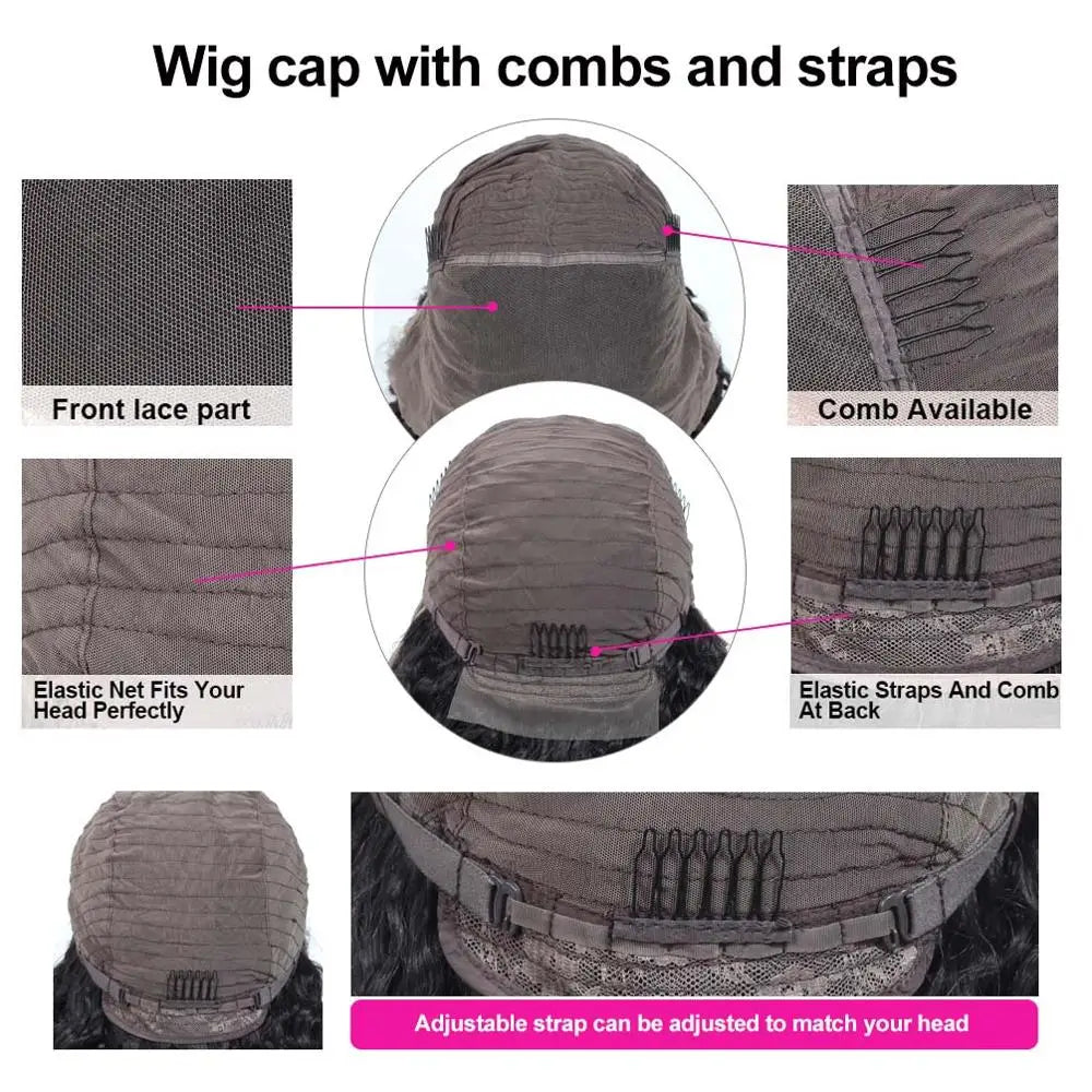 13×6 Loose Deep Wave Wig HD Lace Frontal Wigs Pre Plucked Glueless 13X6 HD Lace Human Hair Wigs Deep Wave 5x5 Closure Wig