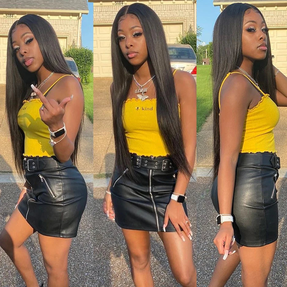 13x6 HD Transparent Lace Frontal Body Wave Human Hair Wig – Pre-Plucked Brazilian Remy Hair (26"+)