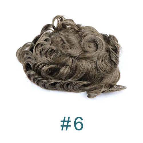 0.12mm Injected Thin Skin Male Hair Toupee | 110%-130% Density | Brazilian Remy Human Hair System