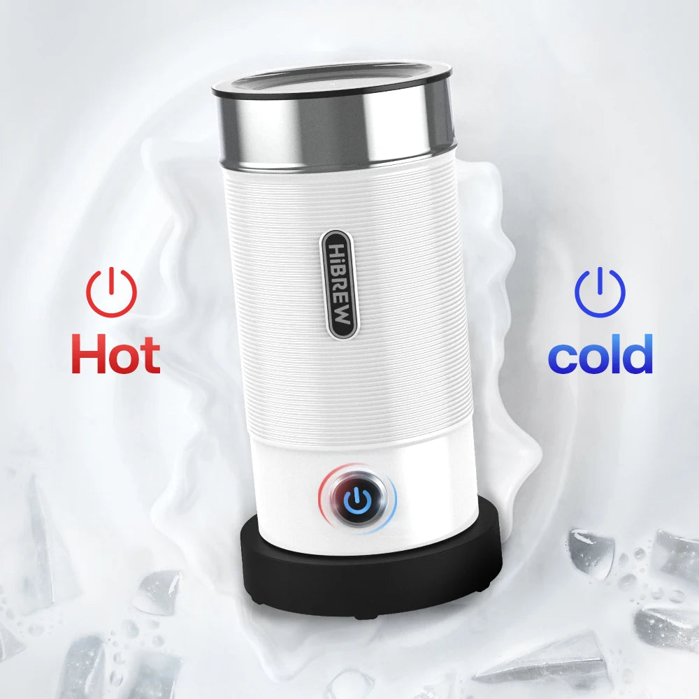 HiBREW M1A Milk Frother – Hot & Cold Electric Foam Maker for Latte, Cappuccino & Chocolate