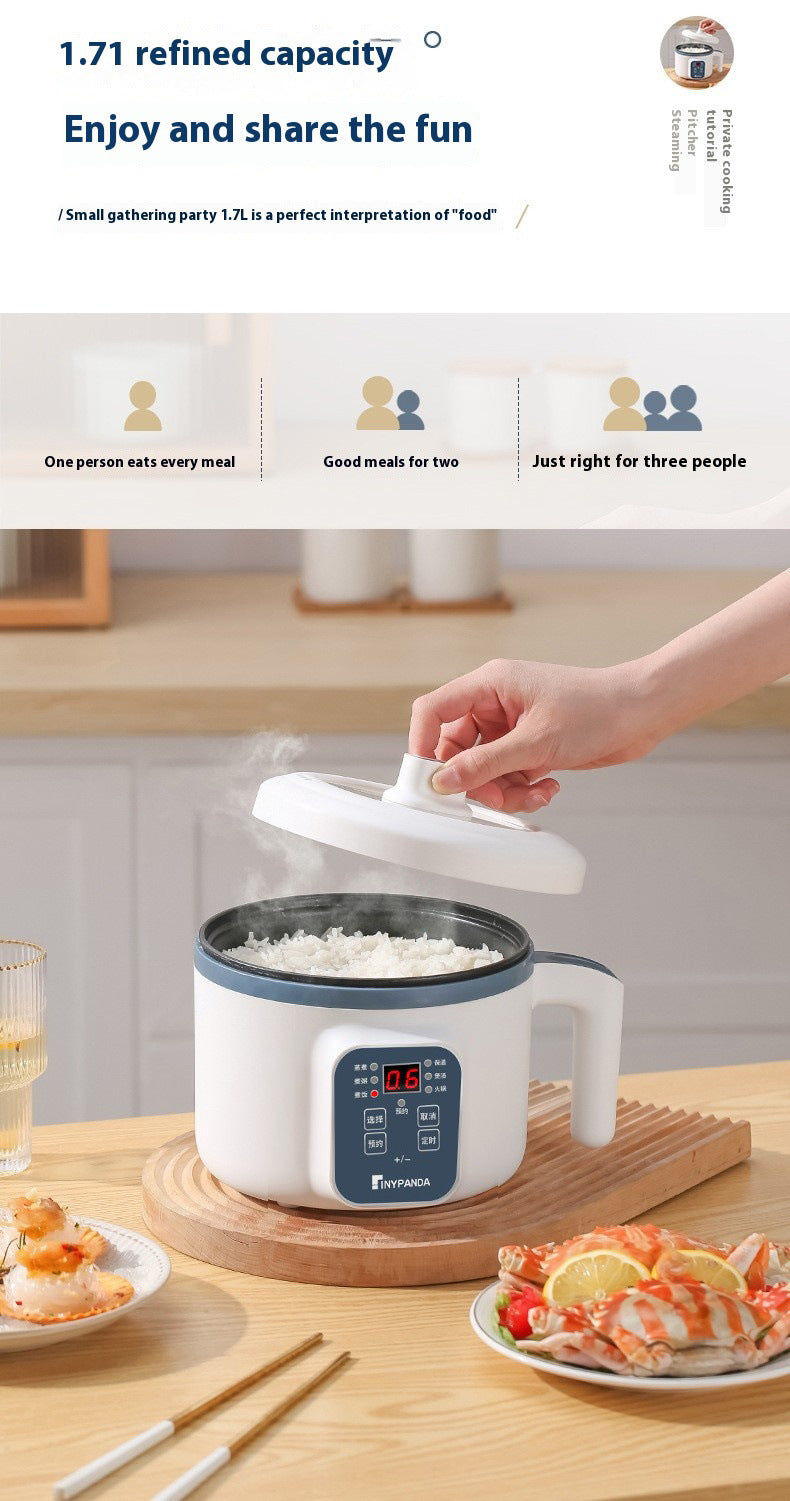 Electric Hot Pot Cooker – Non-Stick Multifunction Rice & Soup Maker for 1–2 People