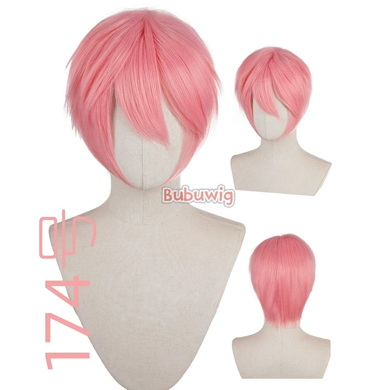 Bubuwig Synthetic Hair Short Straight Cosplay Wig – 70+ Colors, 12 Inch