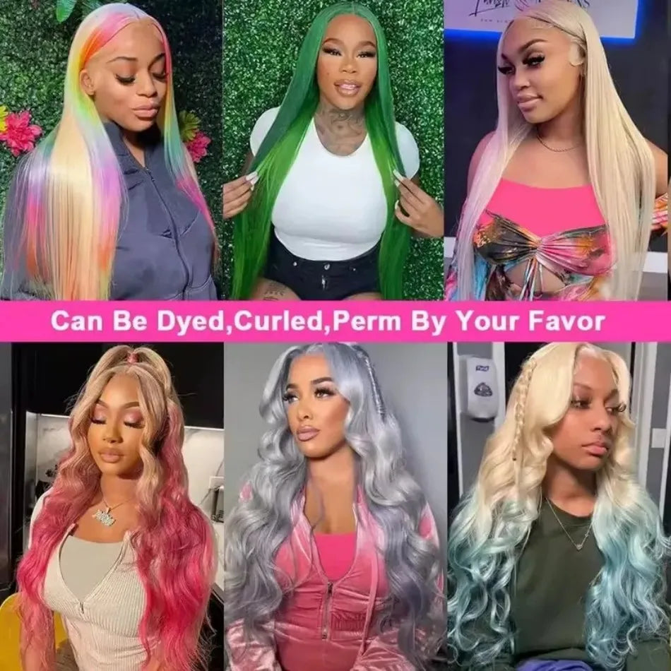 Blonde 613 HD Lace Frontal Straight Brazilian Wig – 40 Inch, 250% Density, 13×6 Transparent Lace