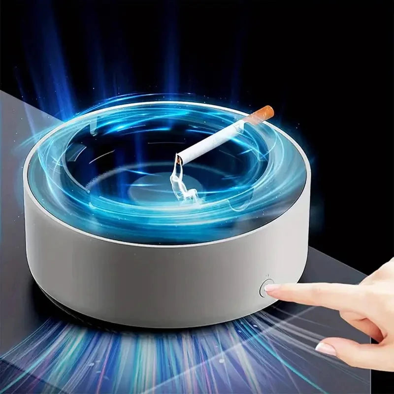 2-in-1 Smokeless Ashtray with Odor-Reducing Filter | Portable (Batteries Not Included)