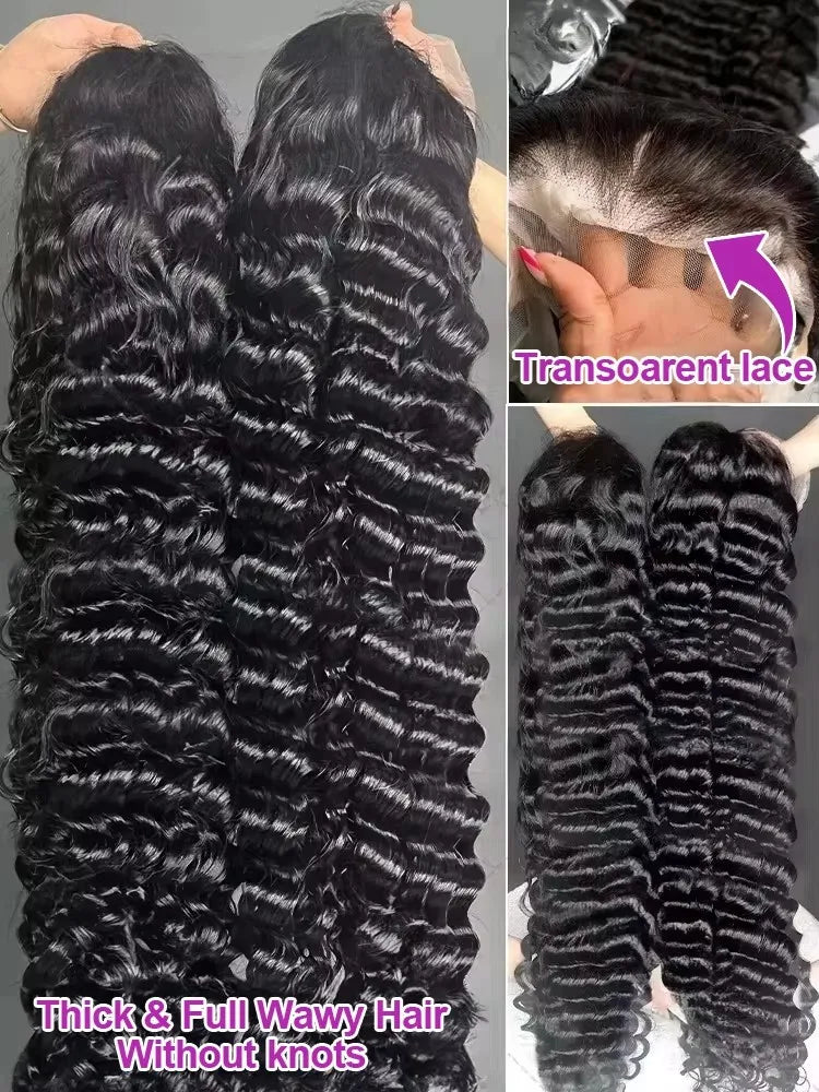 200 Density 30 40 Inch 13x6 Hd Lace Frontal Wig Loose Wave Wig Curly Human Hair WigsWave Human Hair Wig Brazilian Loose Deep