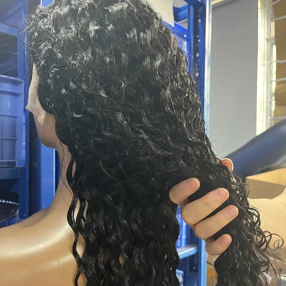 40 & 46 Inch Water Wave Deep Wave Lace Front Wig – 13x6 HD Lace, 7x5 Glueless, 300% Density