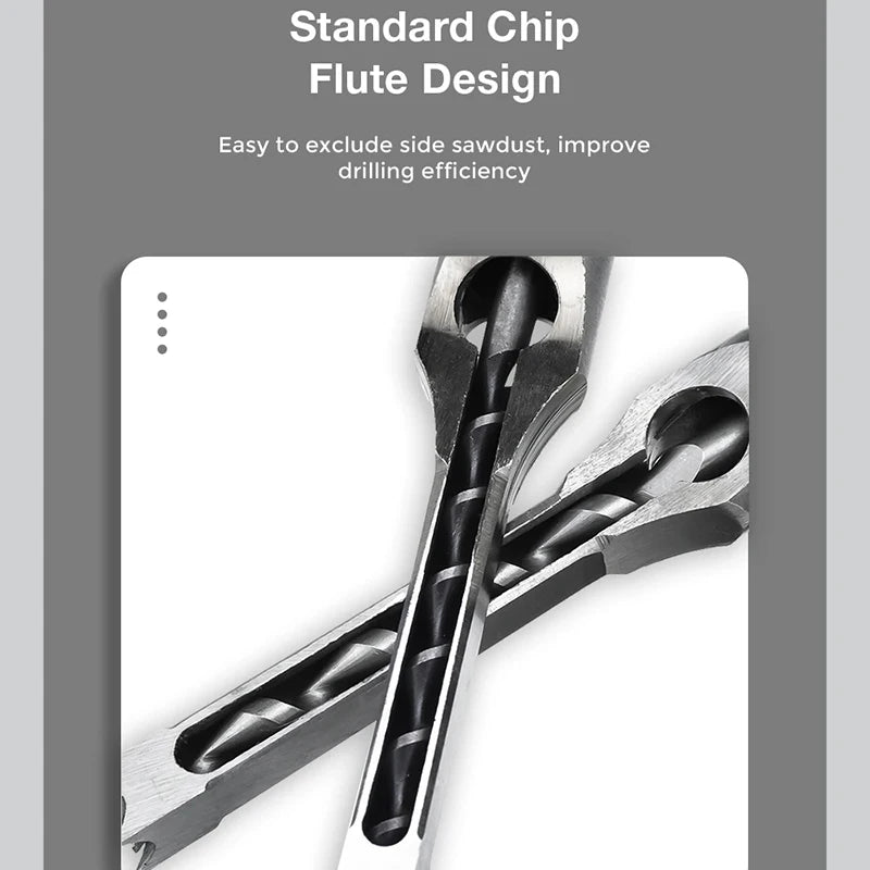 HSS Square Hole Drill Bit Set – Woodworking Mortising Chisel Auger Tools for DIY Furniture