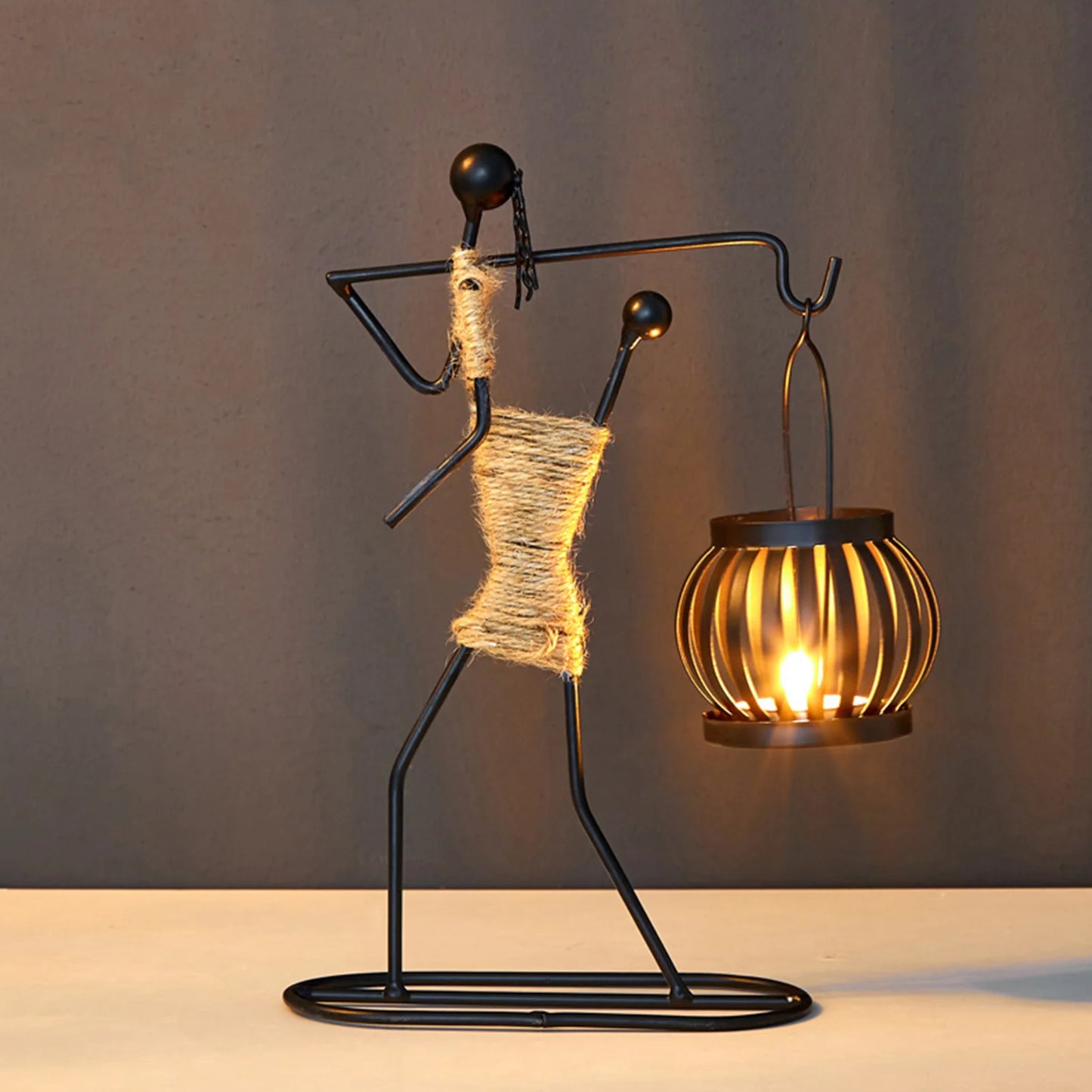 African Style Metal Candle Holder – Elegant Wedding & Home Décor Centerpiece for Candles