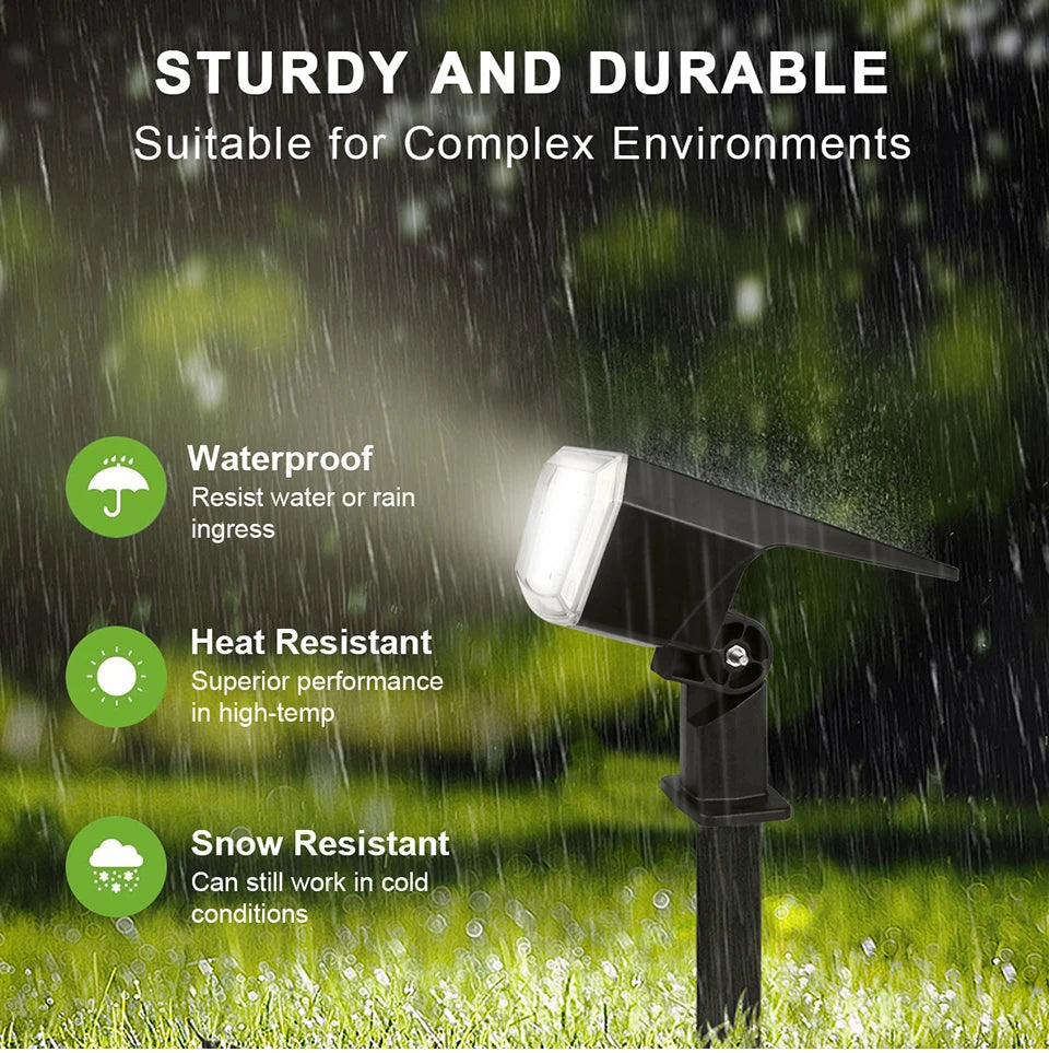 1200mAh Solar Floodlight – Waterproof LED Garden Spotlight with Long Battery Life