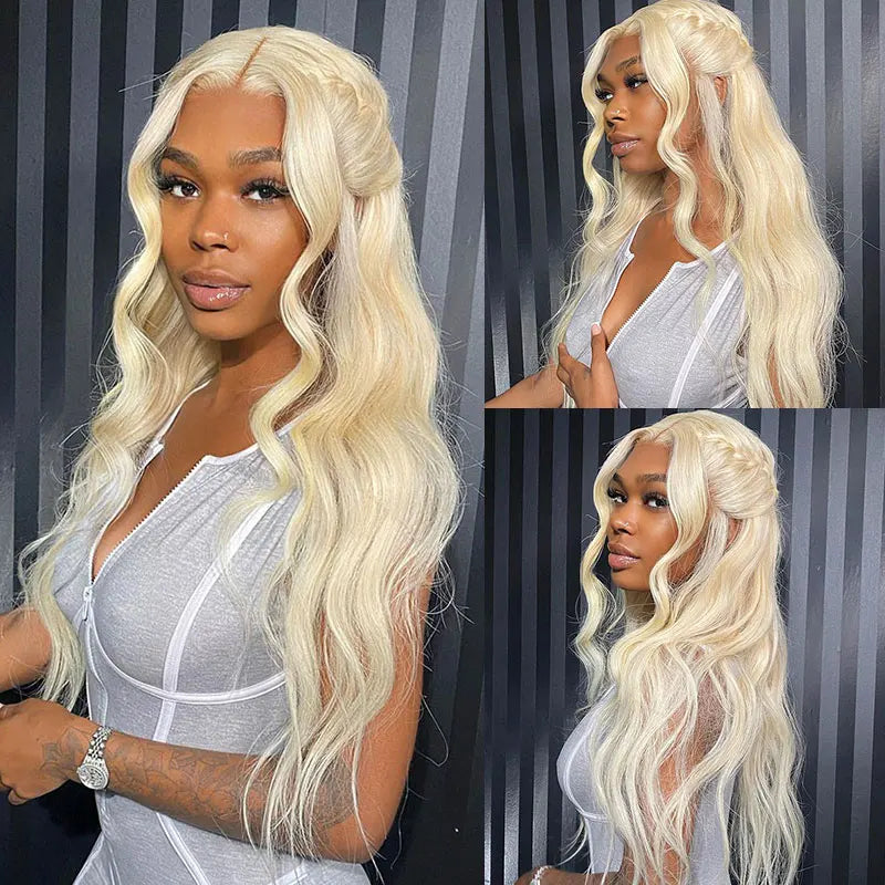 40” Rose Red Body Wave HD Lace Front Wig – 13x6 Transparent Brazilian Human Hair