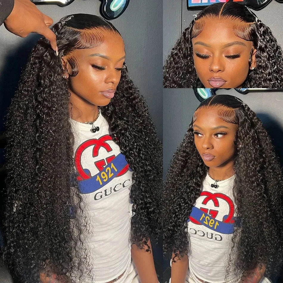 300% Density Deep Wave HD Lace Front Wig | 100% Remy Brazilian Human Hair | Pre-Plucked 13x6 / 13x4 / 360