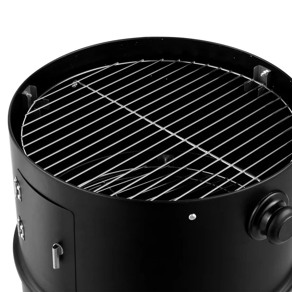 80x41x48cm Outdoor BBQ Smoker Grill – Iron Carbon Charcoal Grill, Black | WowPopMall