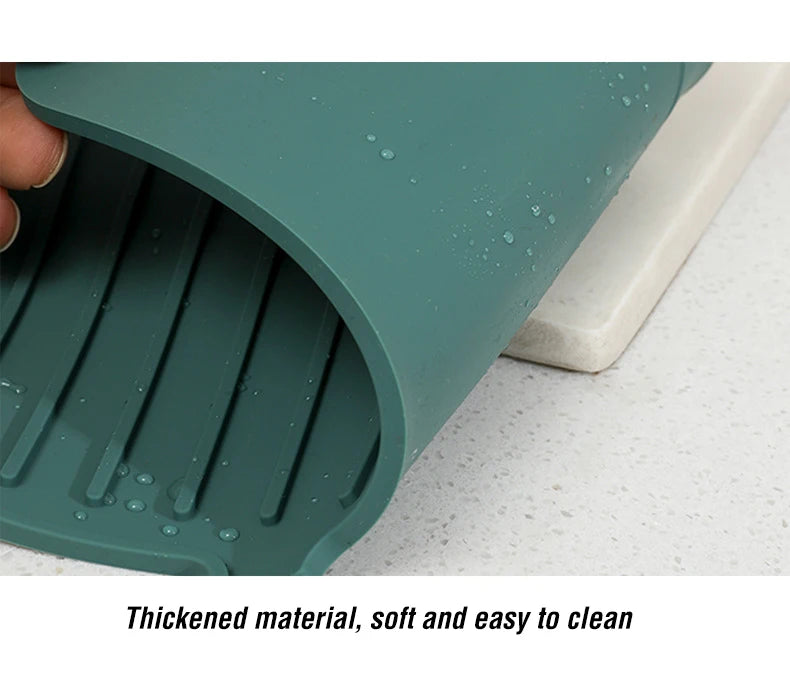 Silicone Faucet Drip Mat – Sink Splash Guard & Heat-Resistant Drain Pad for Kitchen and Bathroom