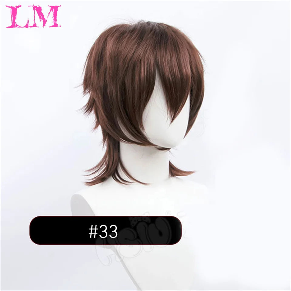 Wolf Cut Synthetic Wig with Bangs – Choppy Layered Style for Men & Women