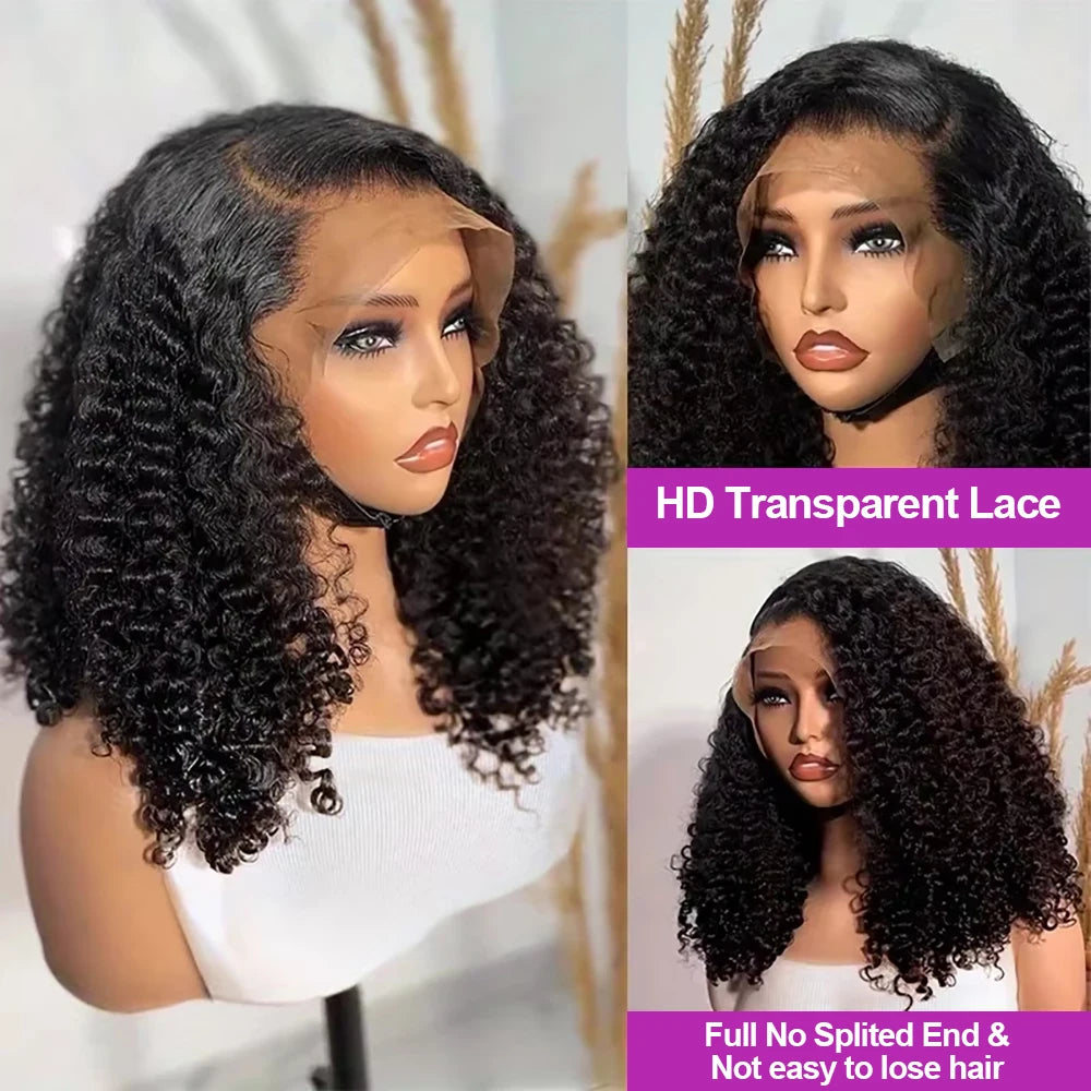 Brazilian Glueless Curly Bob Wig (Deep Water Wave) | HD Lace Front 13x4 / 13x6 | 100% Remy Human Hair